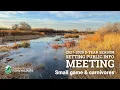 2027-2029 3-year season setting public info meeting potential small game and carnivore proposals