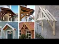Wooden awning ideas front door window canopy ideas