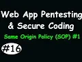 Web Application Penetration Testing and Secure Coding - Same Origin Policy SOP