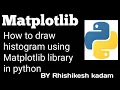 Tutorial 35 How to draw a histogram using Matplotlib library in python jupyter notebook