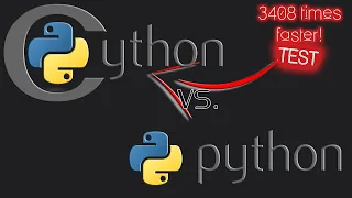 Cython vs Python - 3k times faster code Test