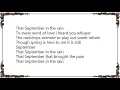 Erich Kunzel - September in the Rain Lyrics