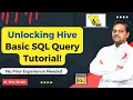Running Basic SQL Query Hive Tutorial Part-6 Select First Few Rows Export Output