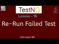 TestNG Selenium - Lesson 15