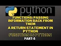 return statement in python How python return values from function Hindi -Function in python PART-5