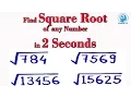 Trick to find Square Root of any Number