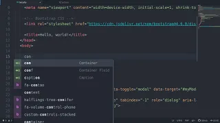 HOW TO ADD BOOTSTRAP SUPPORT FOR ATOM EDITOR AUTOCOMPLETE