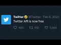 I Made Twitter API Free