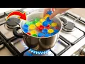 GREAT IDEA! Many people don't know that boiling plastic bottle caps and make dollars.