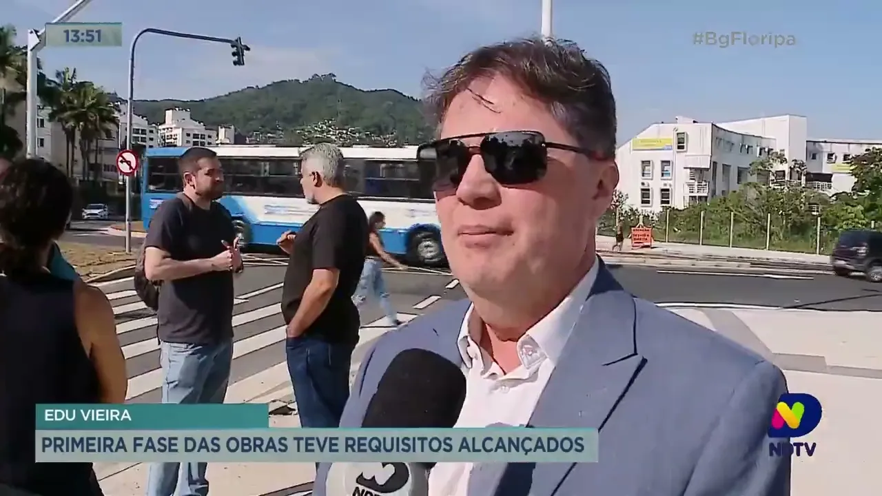 Primeira fase das obras da rua Edu Vieira, em Florianópolis, teve requisitos alcançados