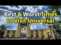 12 Best Worst Time to Visit Universal Orlando For Crowds Events Weather