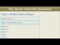 Part 7 SQL Queries - Predict Output