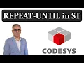 CODESYS Repeat-Until loop instruction in Structured text ST