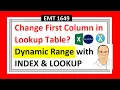Create a Dynamic Lookup Table using INDEX LOOKUP Functions Excel Magic Trick 1649