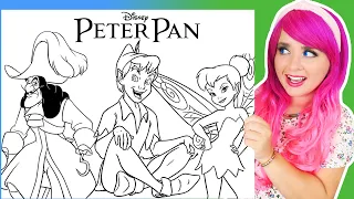 Coloring Peter Pan Captain Hook Tinkerbell Coloring Pages Disney Peter Pan Coloring s