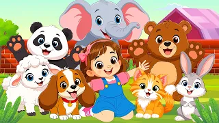 Mary Had a Little Lamb! 🐑🐶 | Fun Animal Friends 🎶 Nursery Rhyme for Preschoolers