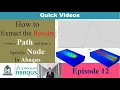 How to Extract the results from a node field output or path node liste in Abaqus