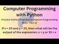 Python Programming Language Course - Practice Python Programs to improve Programming Skills Part 12