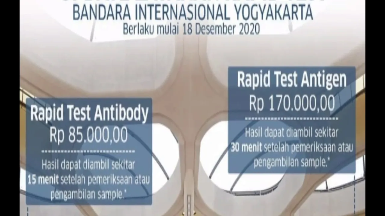 SUASANA RAPID TEST ANTIGEN DAN ANTIBODY DI BANDARA YIA. 