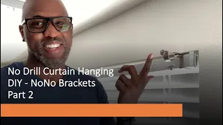 No Drill Curtain Hanging - DIY