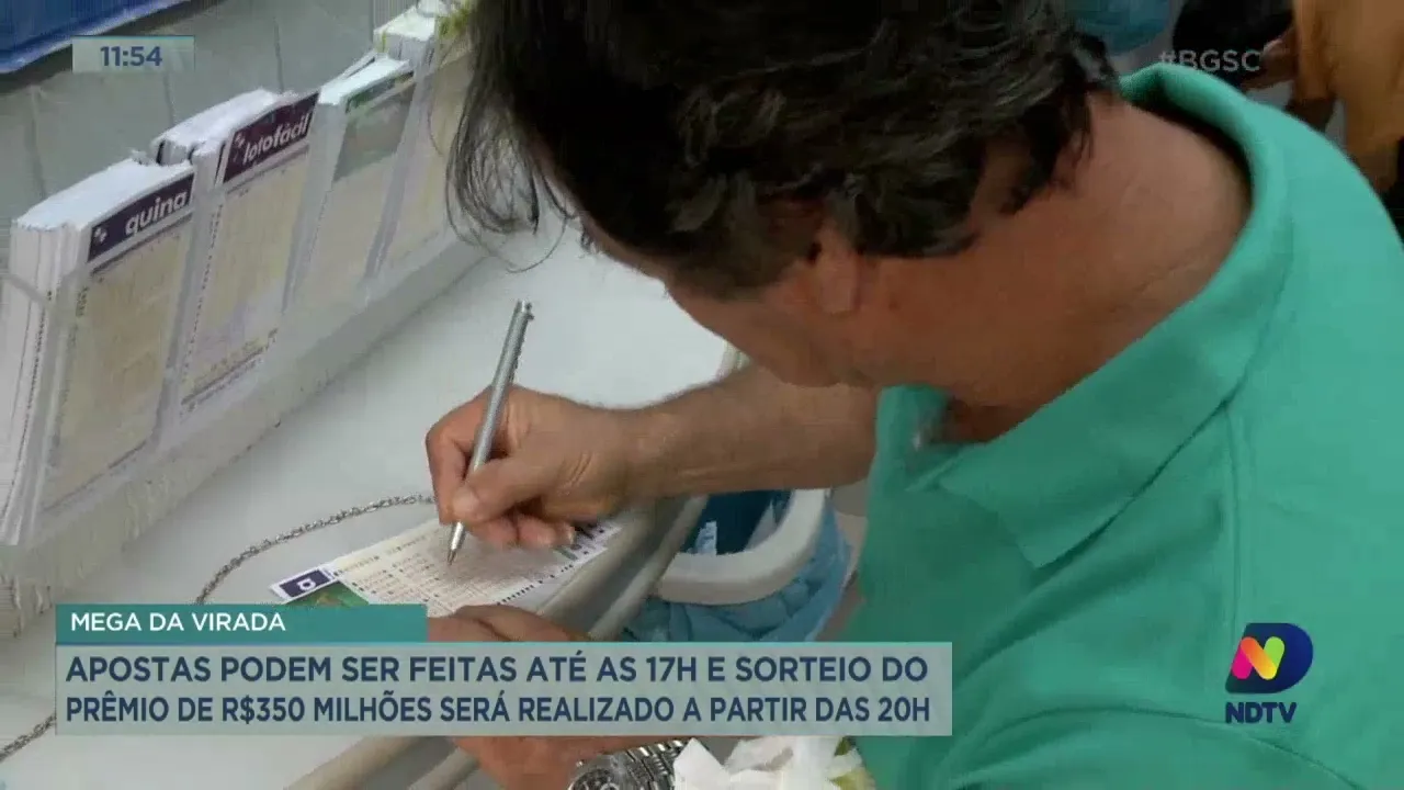 Mega da Virada: apostas podem ser feitas até as 17h