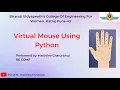 Virtual Mouse using Python 3main libraries - CV2 MediaPipe Pyautogui