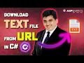 Download Text file txt from URL in Windows Forms C