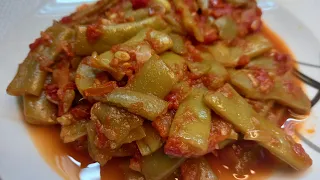 طريقة تحضير اللوبيا بالزيت على الطريقة اللبنانية دندنها