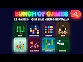 Bunch of Games - 22 Mini-Games in One HTML File Snake Chess Sudoku More