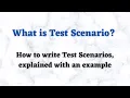 Test scenarios in Software testing