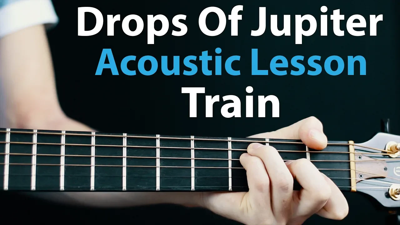 Drops of Jupiter - Train: Acoustic Guitar Lesson 🎸How To Play Chords/Rhythms