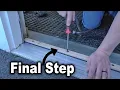 Exterior Door Threshold Install Final Steps The Fixer Clips