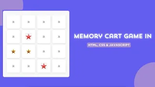 Memory Card Game in HTML CSS JavaScript