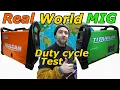 Titanium Vulcan welders real world duty cycle MIG test