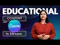 FREE Canva Hacks for Teachers to Create Educational Content in minutes