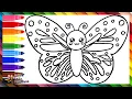 Draw And Color A Cute Butterfly Drawings For Kids