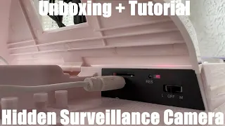 Hidden Camera Mini Camera Small Surveillance Camera 1080P Nanny Cam Indoor Unboxing instructions