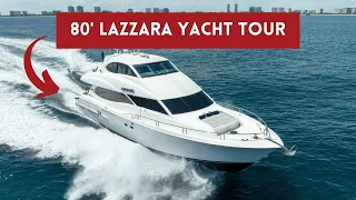 2004 Lazzara 80 Yacht “Coraggio” Tour | Boating Journey