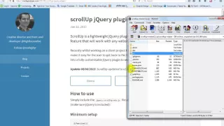 How to use Scroll Up jQuery plugin
