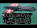 KERSHAW LAUNCH 6 ALUMINUM CPM154 USA MADE AUTO with excellent ergonomics and very SNAPPY ACTION