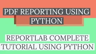 REPORTLAB PYTHON PDF PYTHON PYTHON CREATE PDF HOW TO CREATE PDF FILE USING PYTHON PART 1