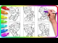 Coloring Pages PAW PATROL - Race How to color Mighty Pups Easy Drawing Tutorial Art