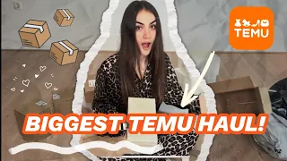 BIGGEST TEMU HAUL EVER! - Home finds and gadgets! (Subscribe for more!) 🧡