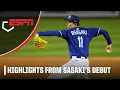 Roki Sasaki strikes out 5 in his Dodgers Spring Training debut MLB on ESPN