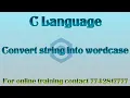 convert string into word case in c in hindi
