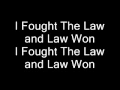 Download Lagu Green Day - I Fought The Law (Lyrics)