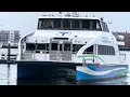 A Ride on MBTA Ferry from Long Wharf to Hingham