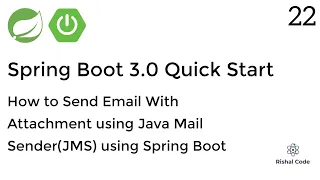 How to Send Email With Attachment using Java Mail Sender JMS using Spring Boot