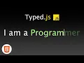 EASY How to Create a Typing Animation in HTML Typed JS Tutorial