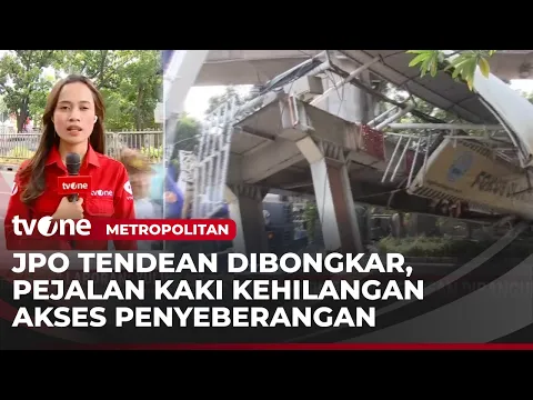 Proses Evakuasi JPO Tendean yang Roboh Selesai, Arus Lalin kembali Normal